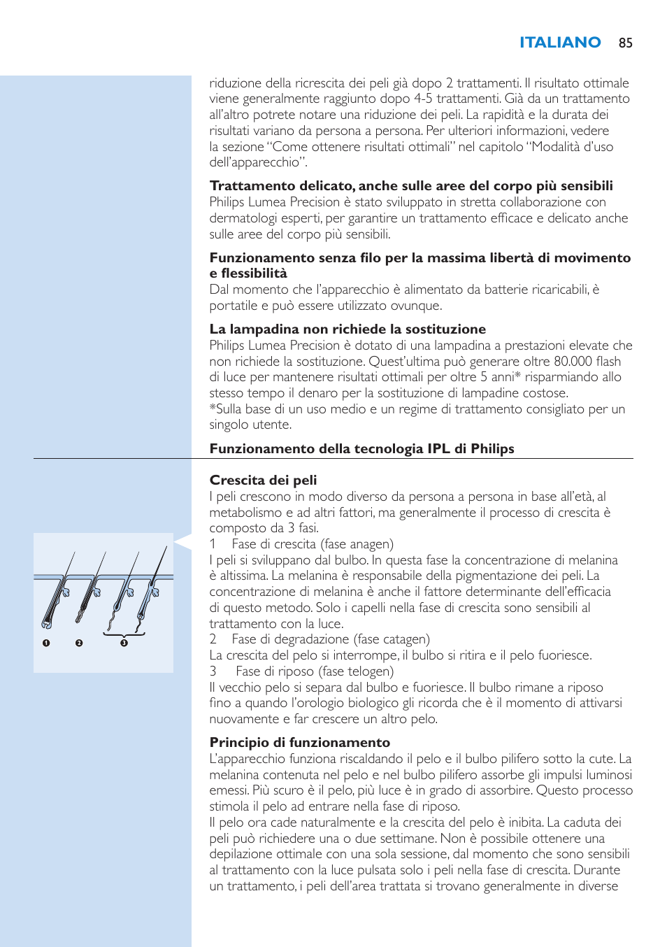 Philips Lumea Precision IPL Haarentfernungssystem User Manual | Page 85 / 110