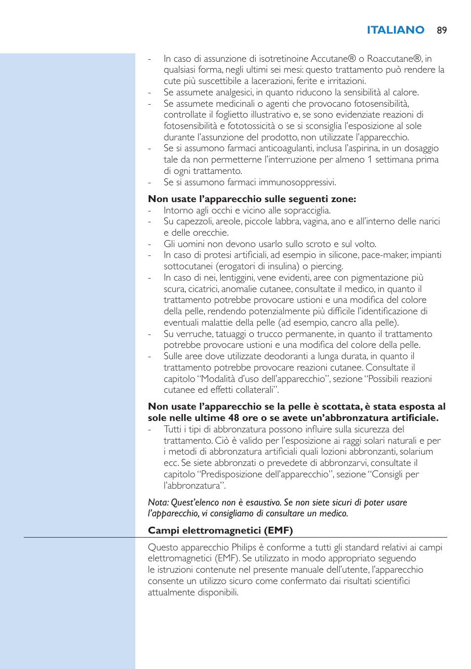 Philips Lumea Precision IPL Haarentfernungssystem User Manual | Page 89 / 110