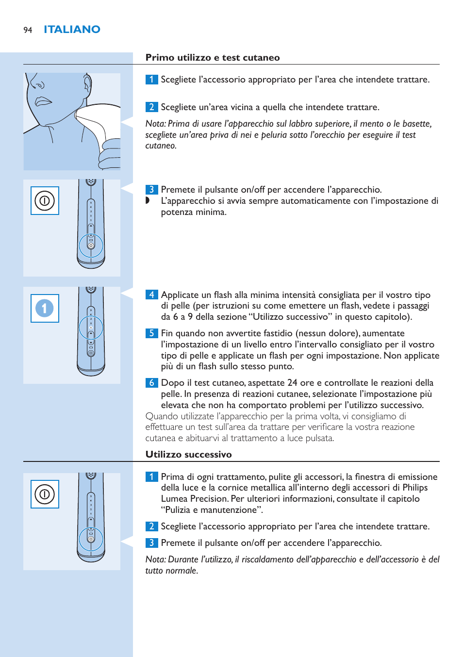 Philips Lumea Precision IPL Haarentfernungssystem User Manual | Page 94 / 110