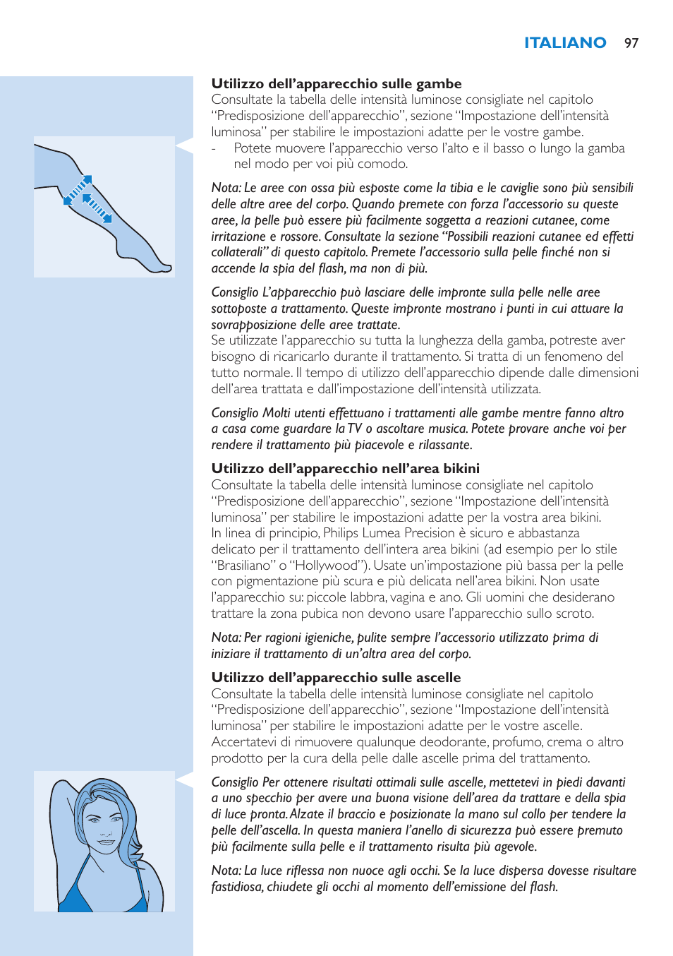 Philips Lumea Precision IPL Haarentfernungssystem User Manual | Page 97 / 110