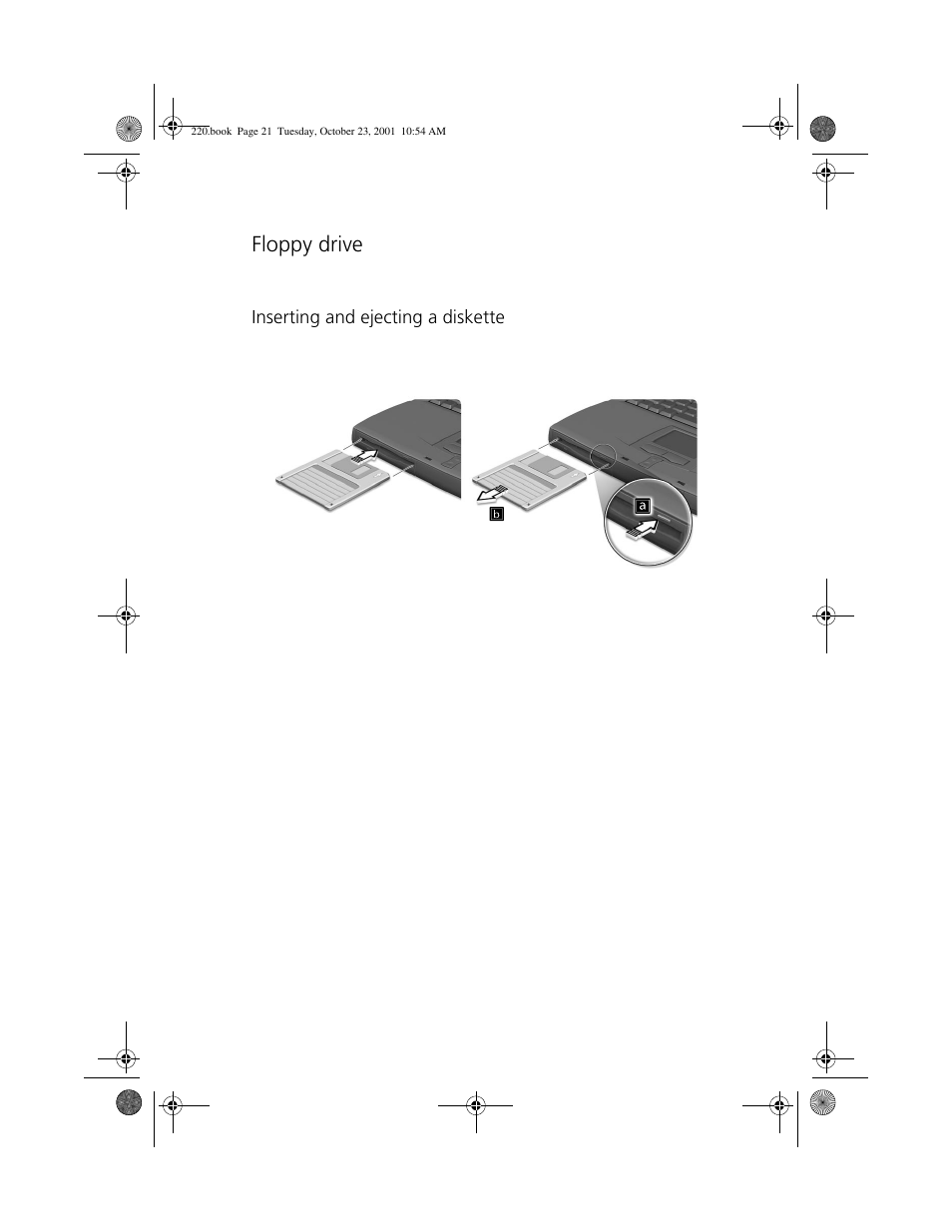 Floppy drive | Acer 220 Series User Manual | Page 29 / 77