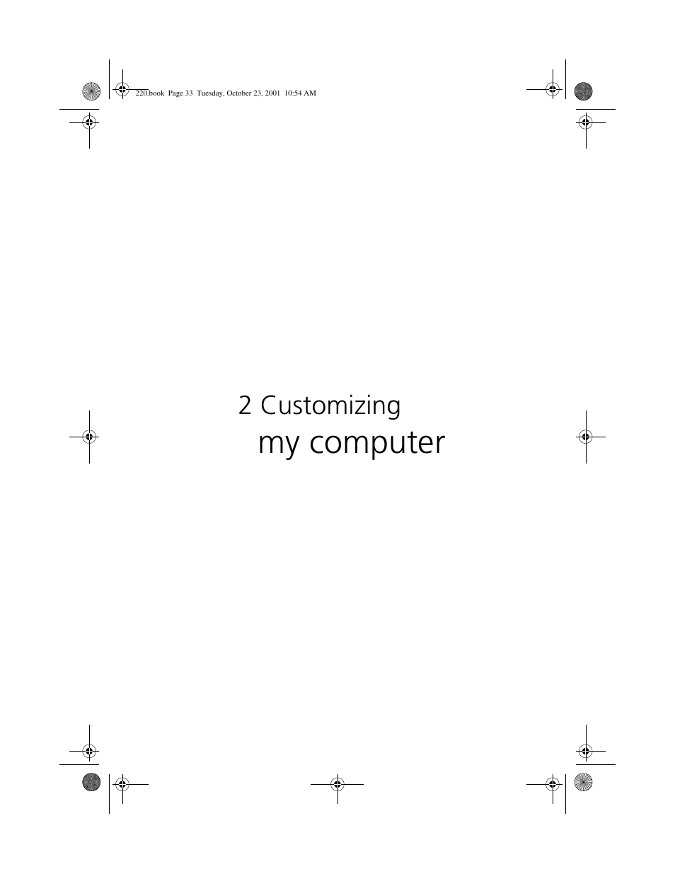 2 customizing my computer, My computer, 2 customizing | Acer 220 Series User Manual | Page 41 / 77