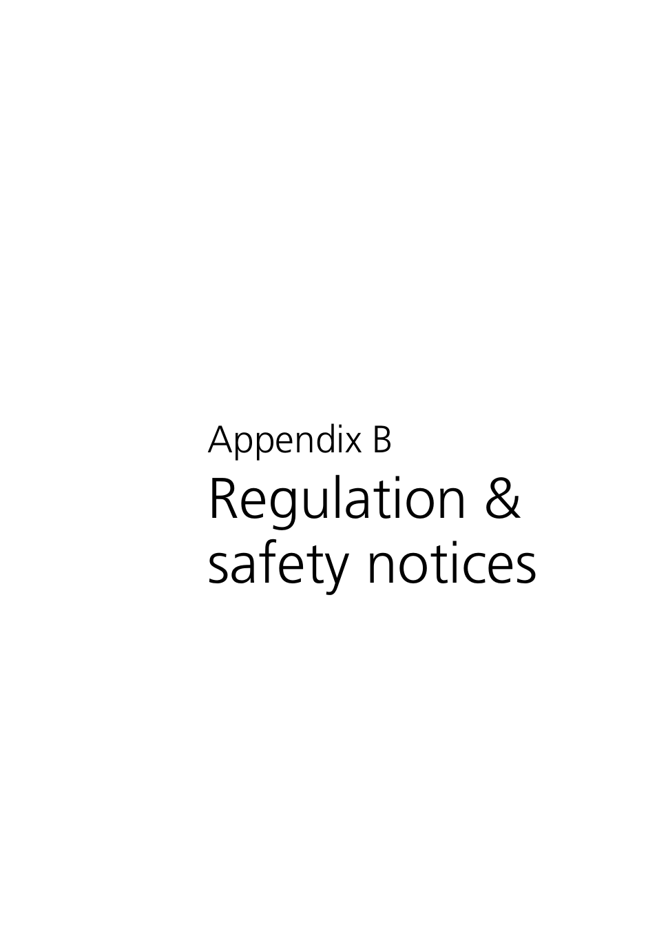 Appendix b regulation & safety notices, Regulation & safety notices | Acer 380 series User Manual | Page 71 / 88