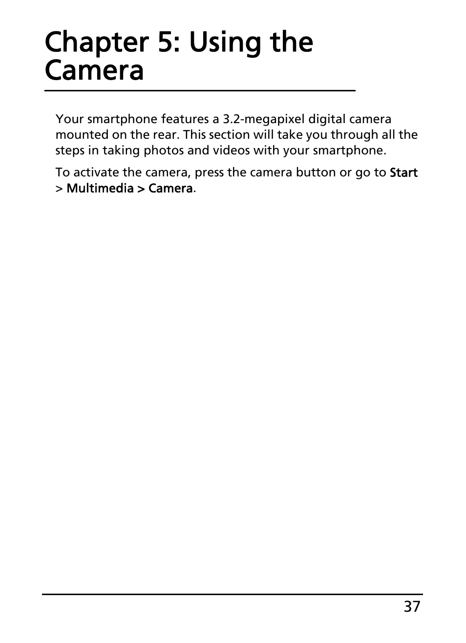 Chapter 5: using the camera | Acer E200 User Manual | Page 37 / 90