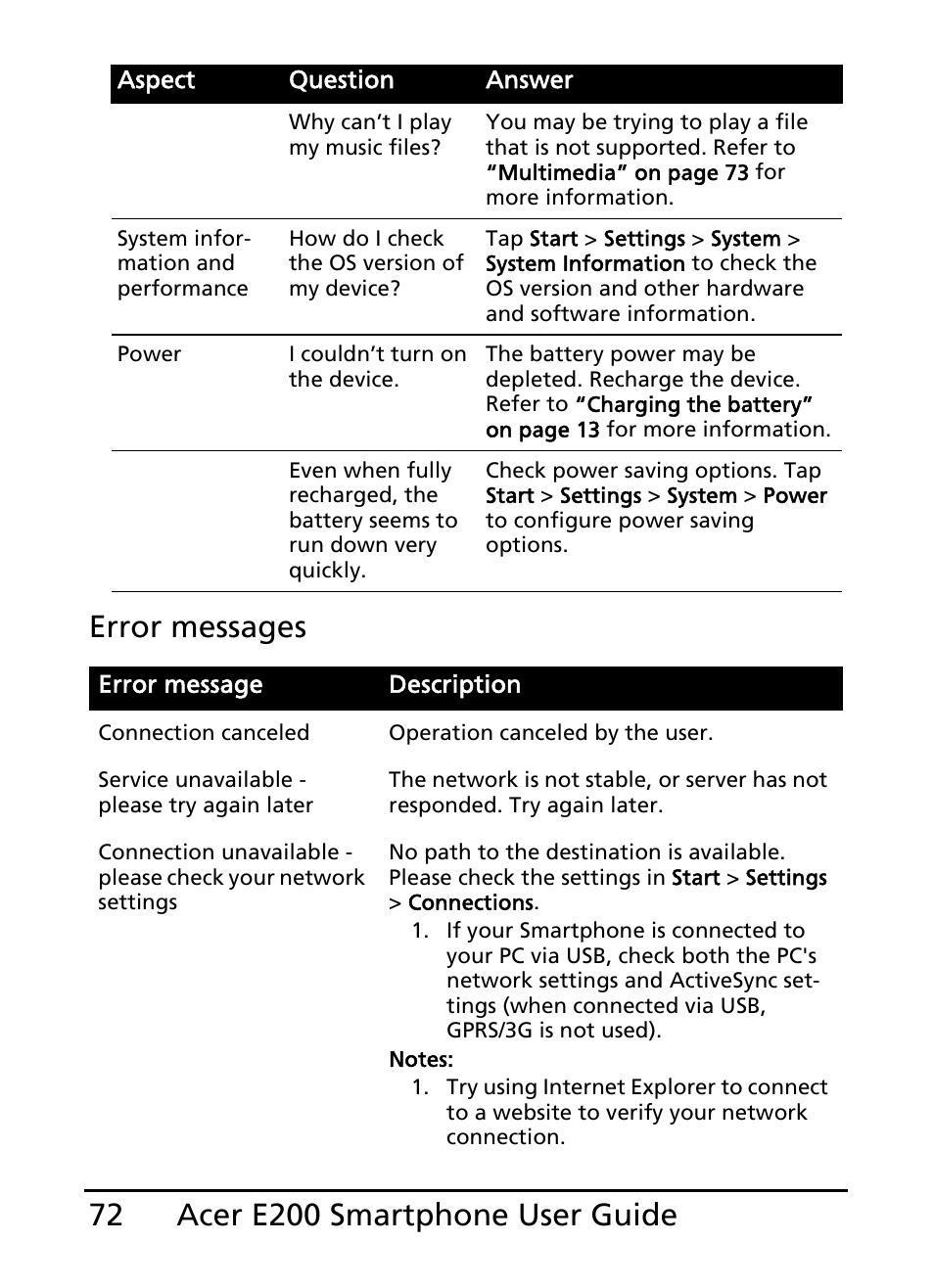 Acer E200 User Manual | Page 72 / 90