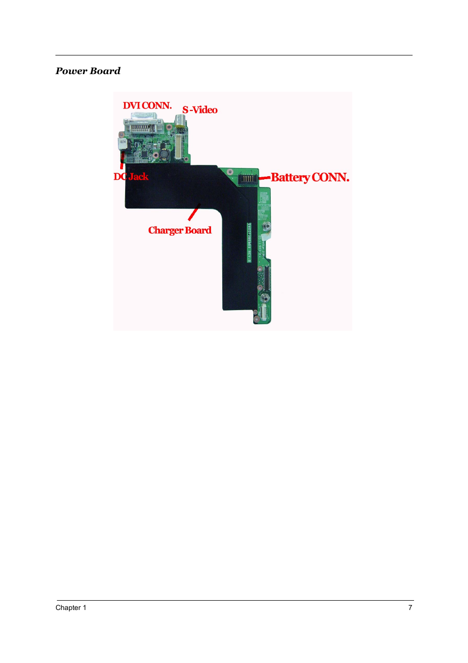 Power board | Acer 4000 User Manual | Page 14 / 125