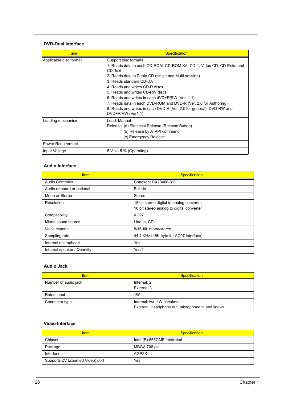 Acer 4010 User Manual | Page 36 / 107