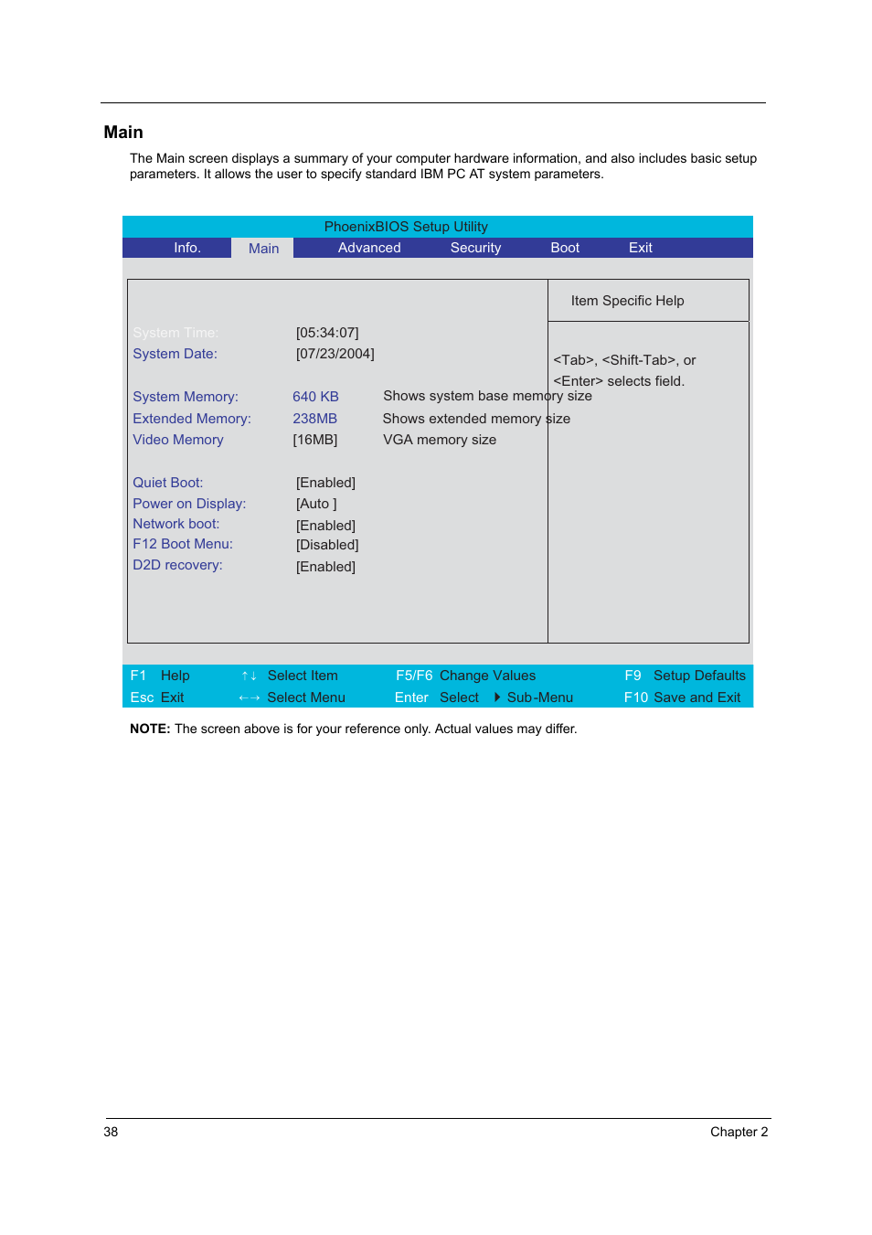 Main | Acer 4010 User Manual | Page 46 / 107