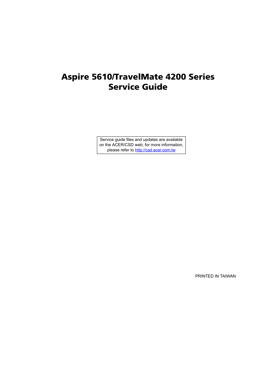 Acer 4200 Series User Manual | 110 pages