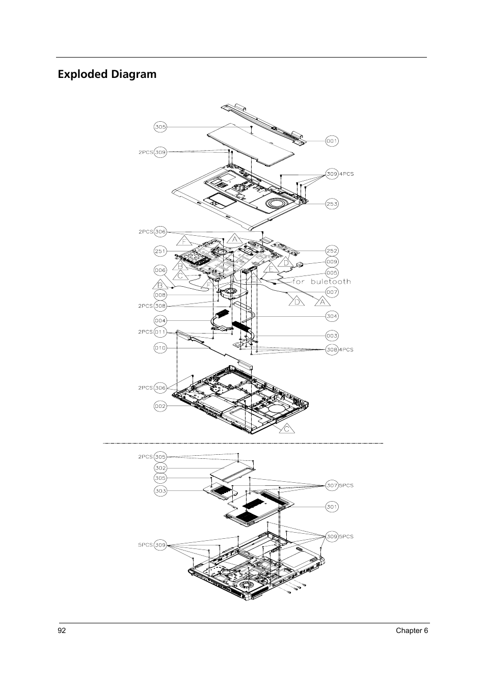 Exploded diagram | Acer 4200 Series User Manual | Page 102 / 110