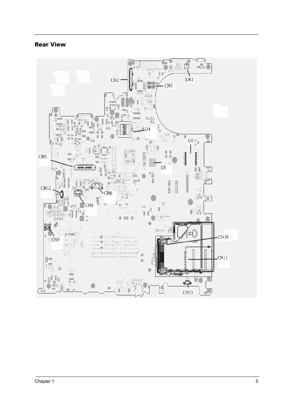 Rear view | Acer 4020 User Manual | Page 11 / 106