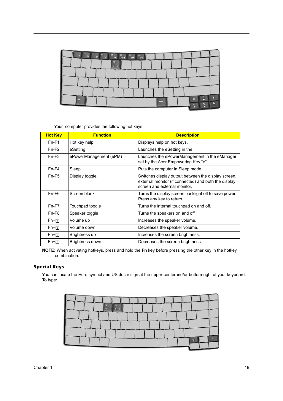 Acer 4020 User Manual | Page 25 / 106