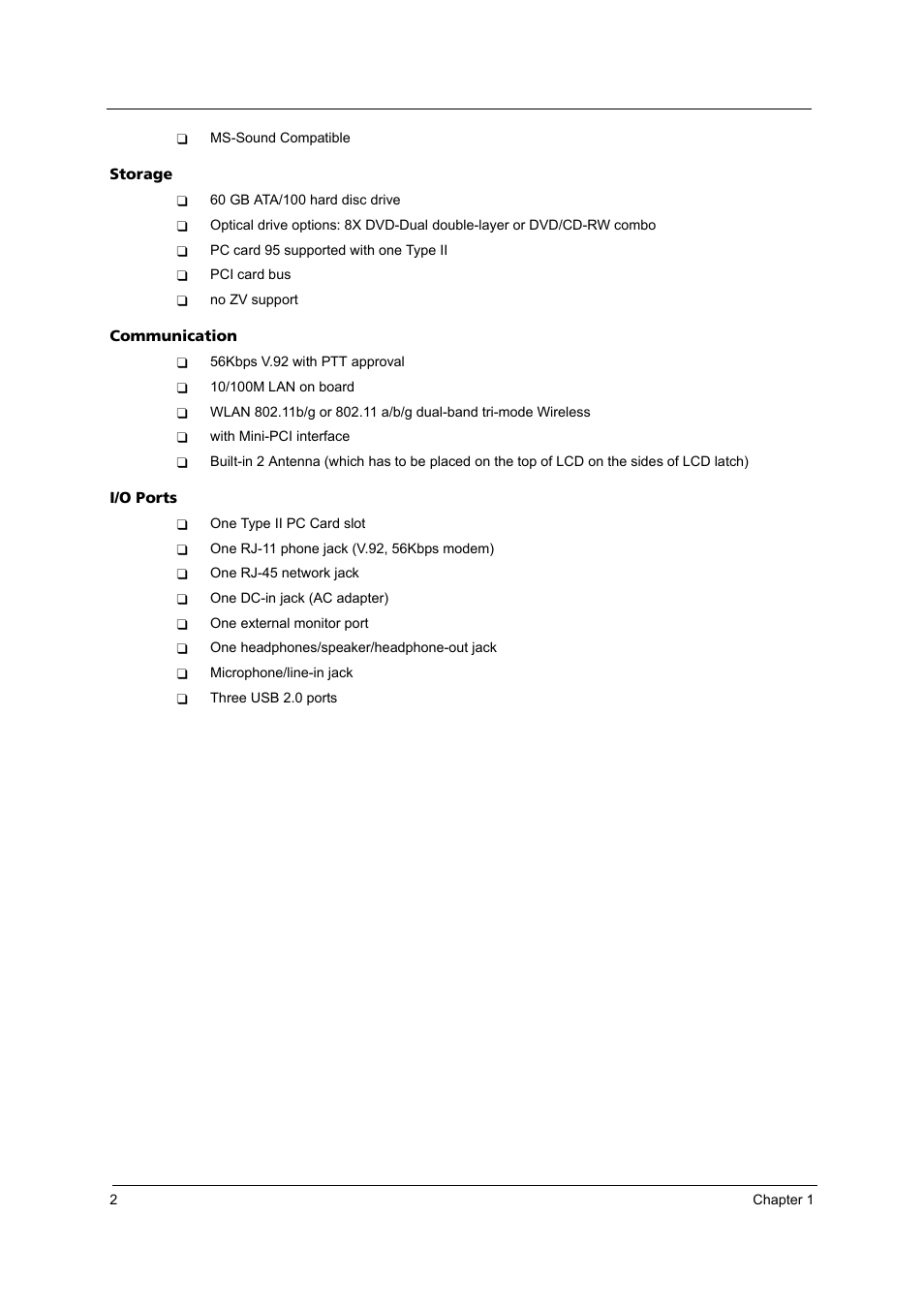 Acer 4020 User Manual | Page 8 / 106
