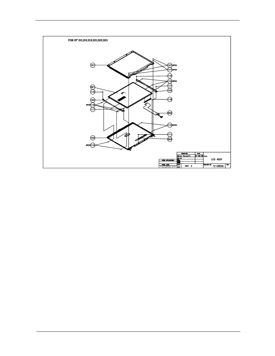 Lcd 15.0, Lcd 15 | Acer 270 User Manual | Page 100 / 127