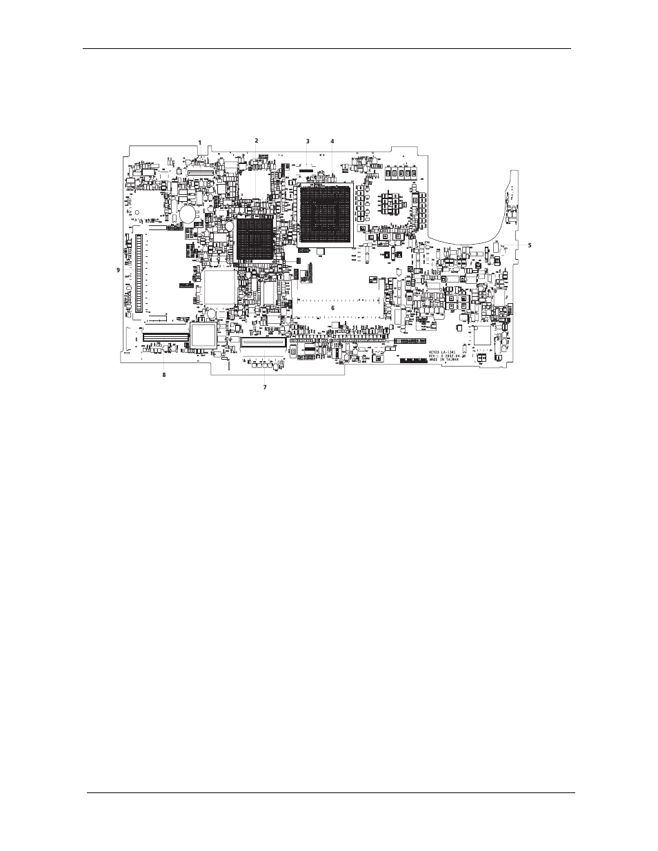 Board layout, Top view | Acer 270 User Manual | Page 11 / 127