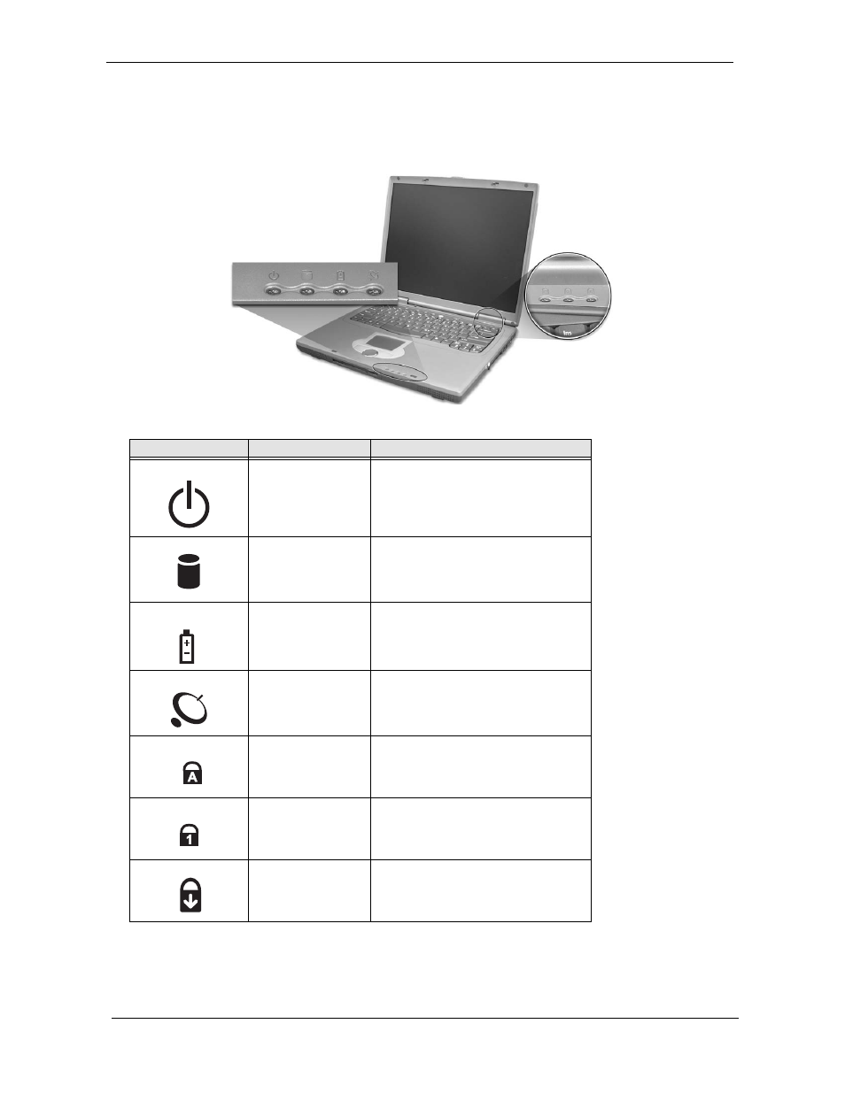 Indicators | Acer 270 User Manual | Page 19 / 127