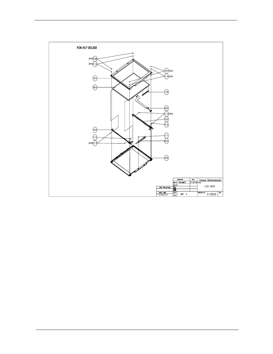 Lcd 14.1 | Acer 270 User Manual | Page 99 / 127