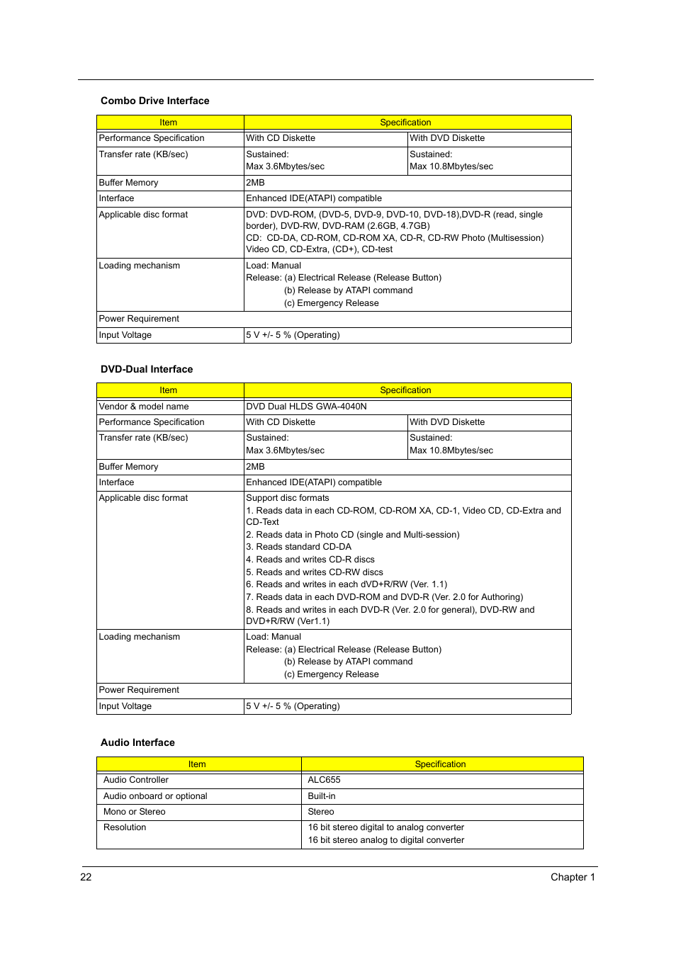 Acer 2410 User Manual | Page 30 / 92