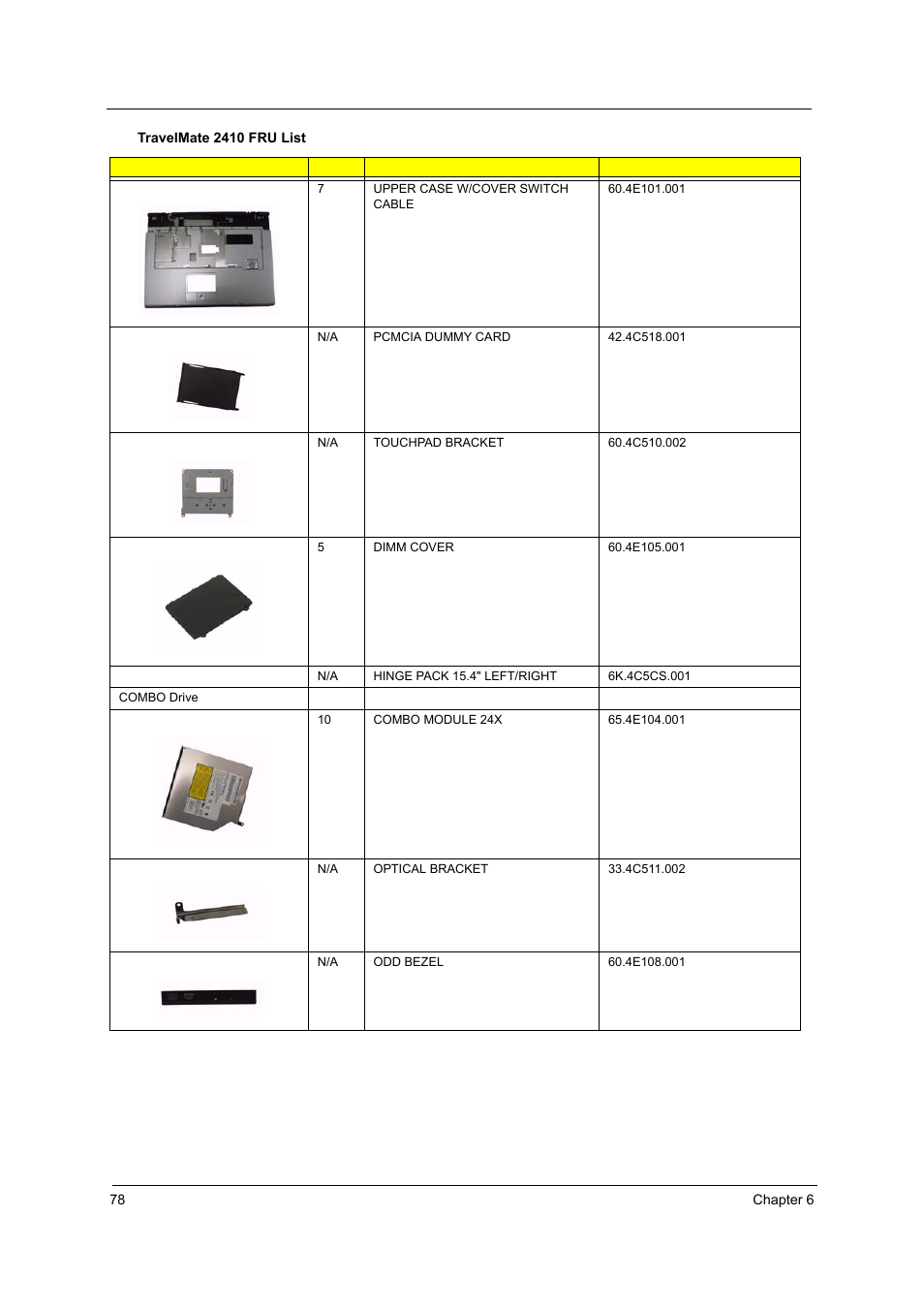 Acer 2410 User Manual | Page 82 / 92