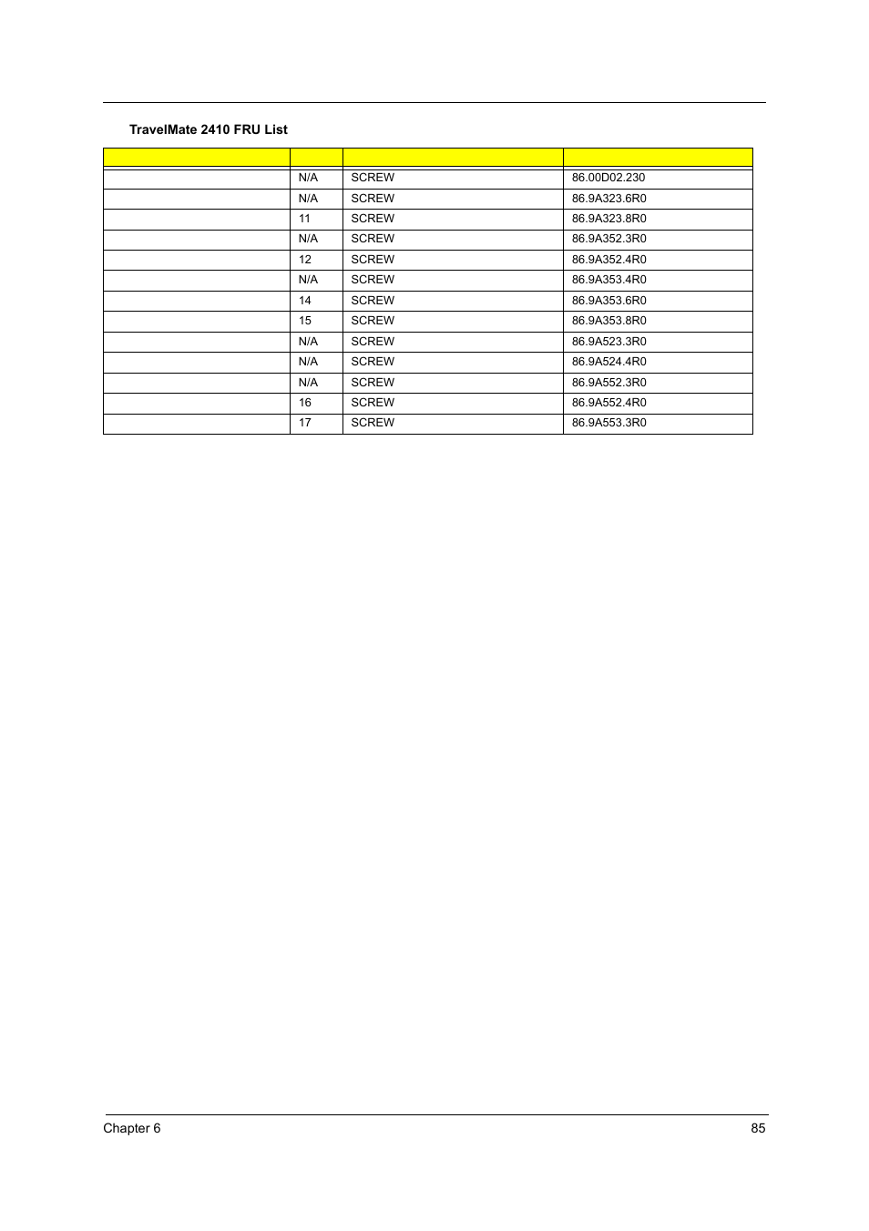 Acer 2410 User Manual | Page 89 / 92