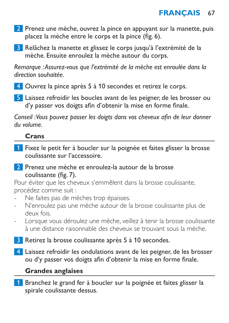 Crans, Grandes anglaises | Philips Brosse multi-styles User Manual | Page 67 / 148