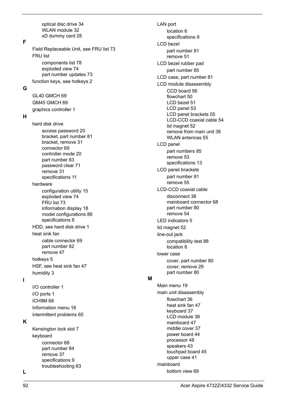 Acer 4732Z/4332 User Manual | Page 100 / 103