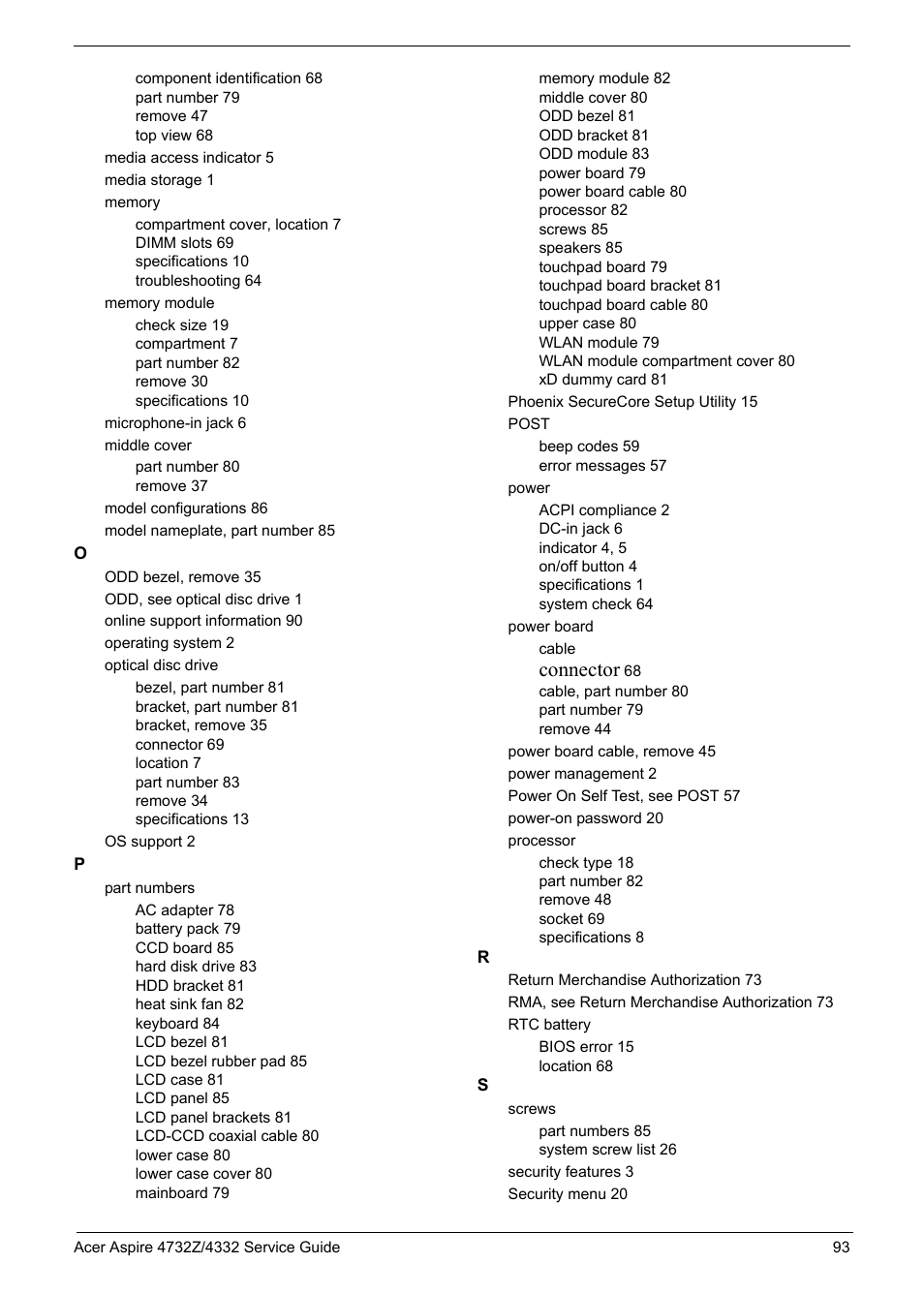 Connector | Acer 4732Z/4332 User Manual | Page 101 / 103