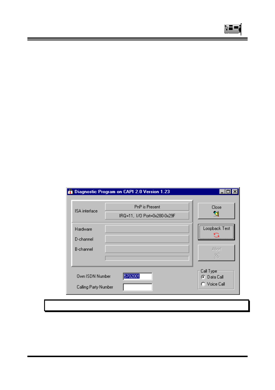 5 the diagnostic program | Acer ISDN P10 User Manual | Page 26 / 37