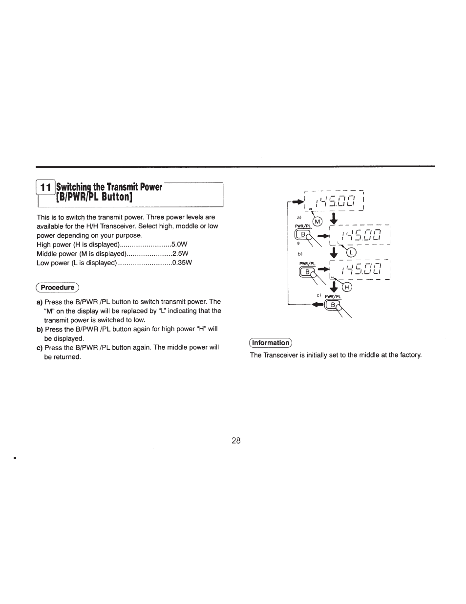 11 iswitchina the transmit power [b/pwr/pl button | ADI Systems AT-201 User Manual | Page 29 / 58