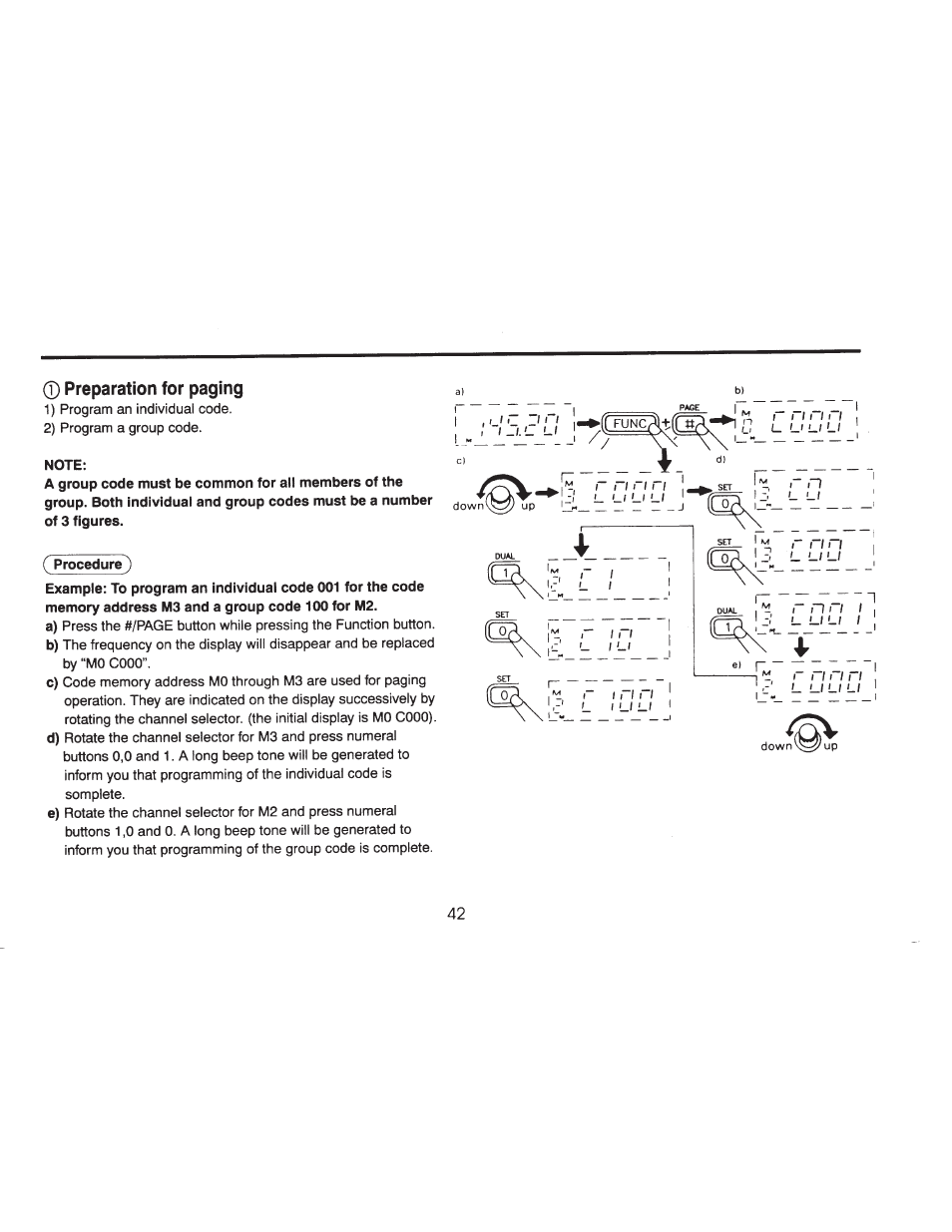 0 preparation for paging, Preparation for paging | ADI Systems AT-201 User Manual | Page 43 / 58