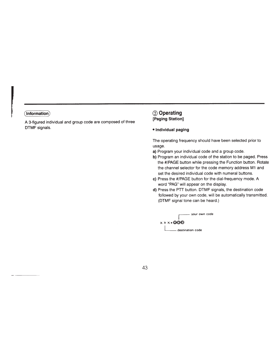 Information), Operating | ADI Systems AT-201 User Manual | Page 44 / 58