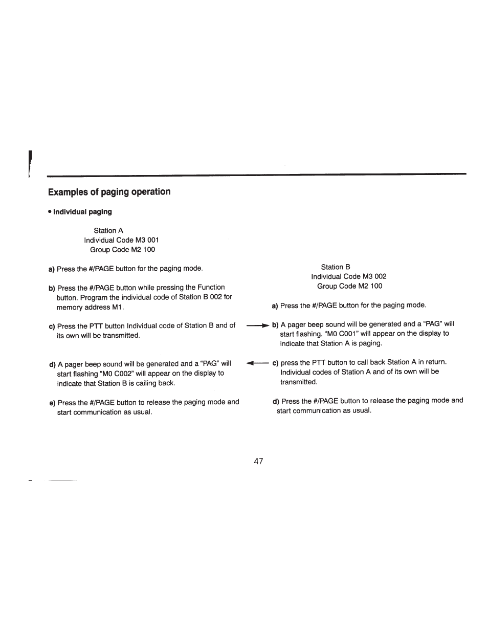 Individual paging | ADI Systems AT-201 User Manual | Page 48 / 58