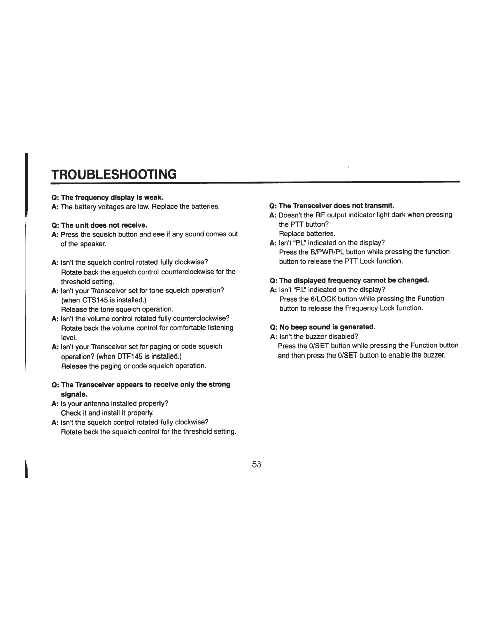 Troubleshooting | ADI Systems AT-201 User Manual | Page 54 / 58