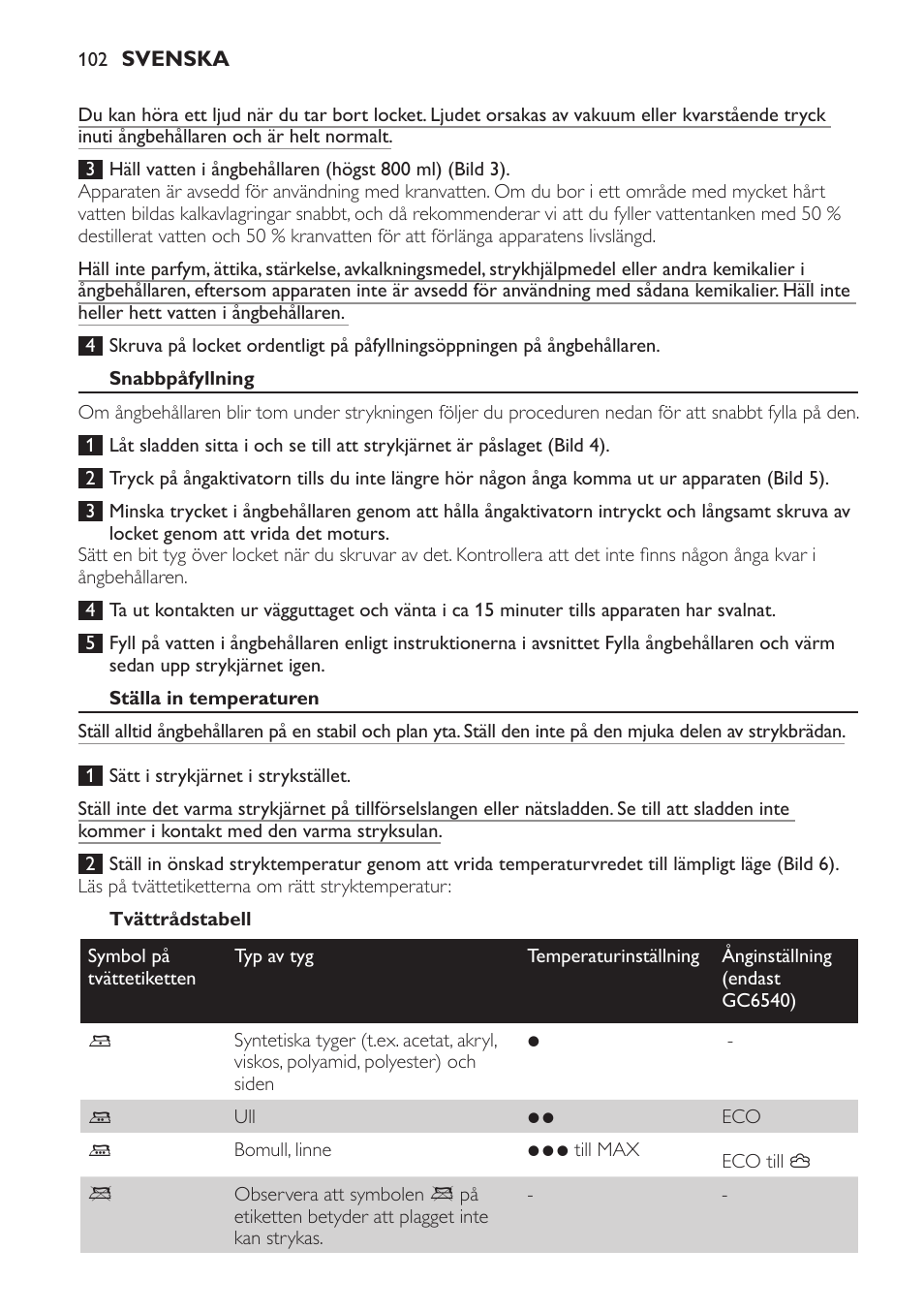 Philips Centrale vapeur haute pression User Manual | Page 102 / 120