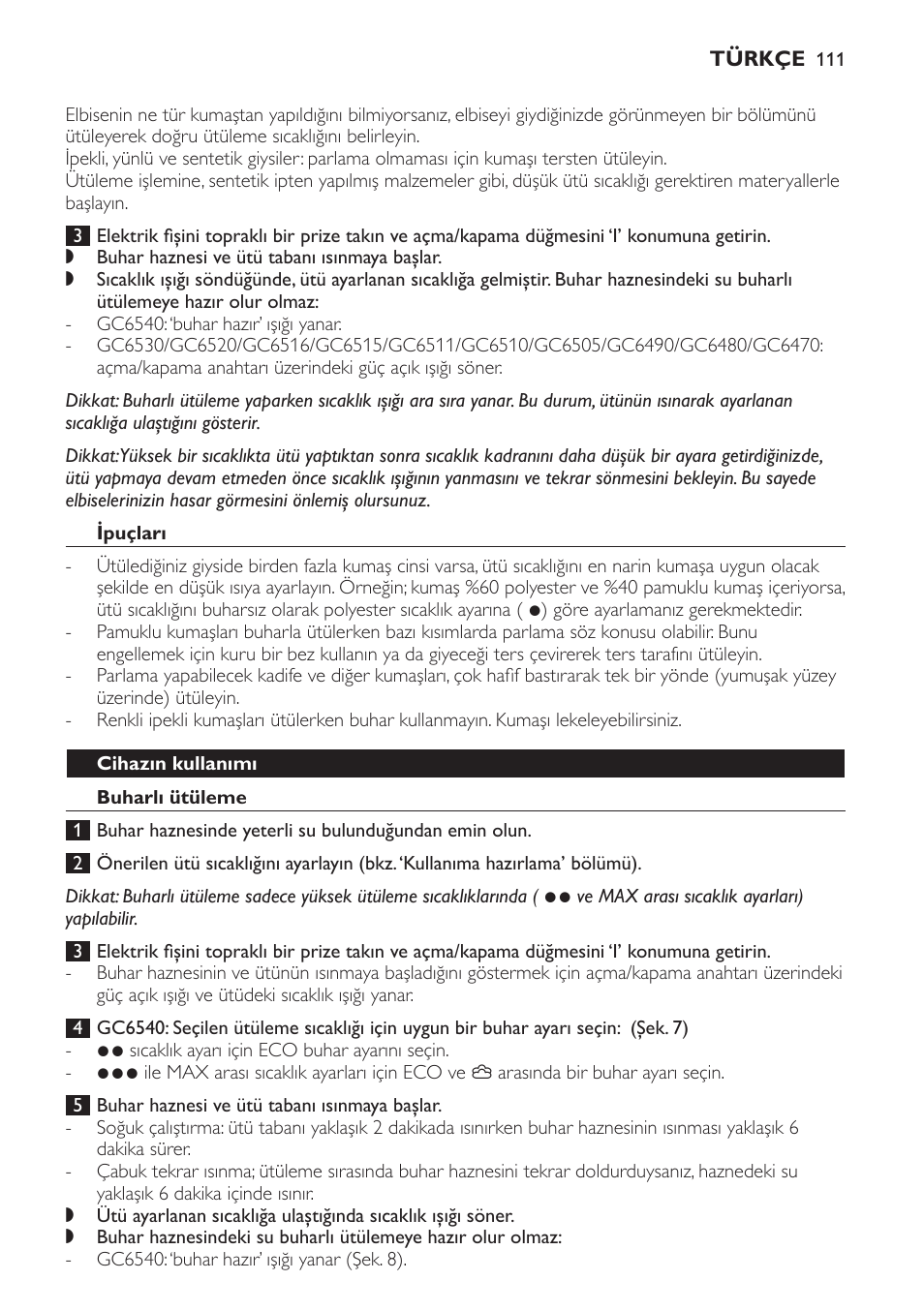 Philips Centrale vapeur haute pression User Manual | Page 111 / 120