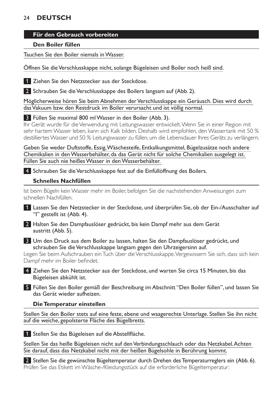 Philips Centrale vapeur haute pression User Manual | Page 24 / 120