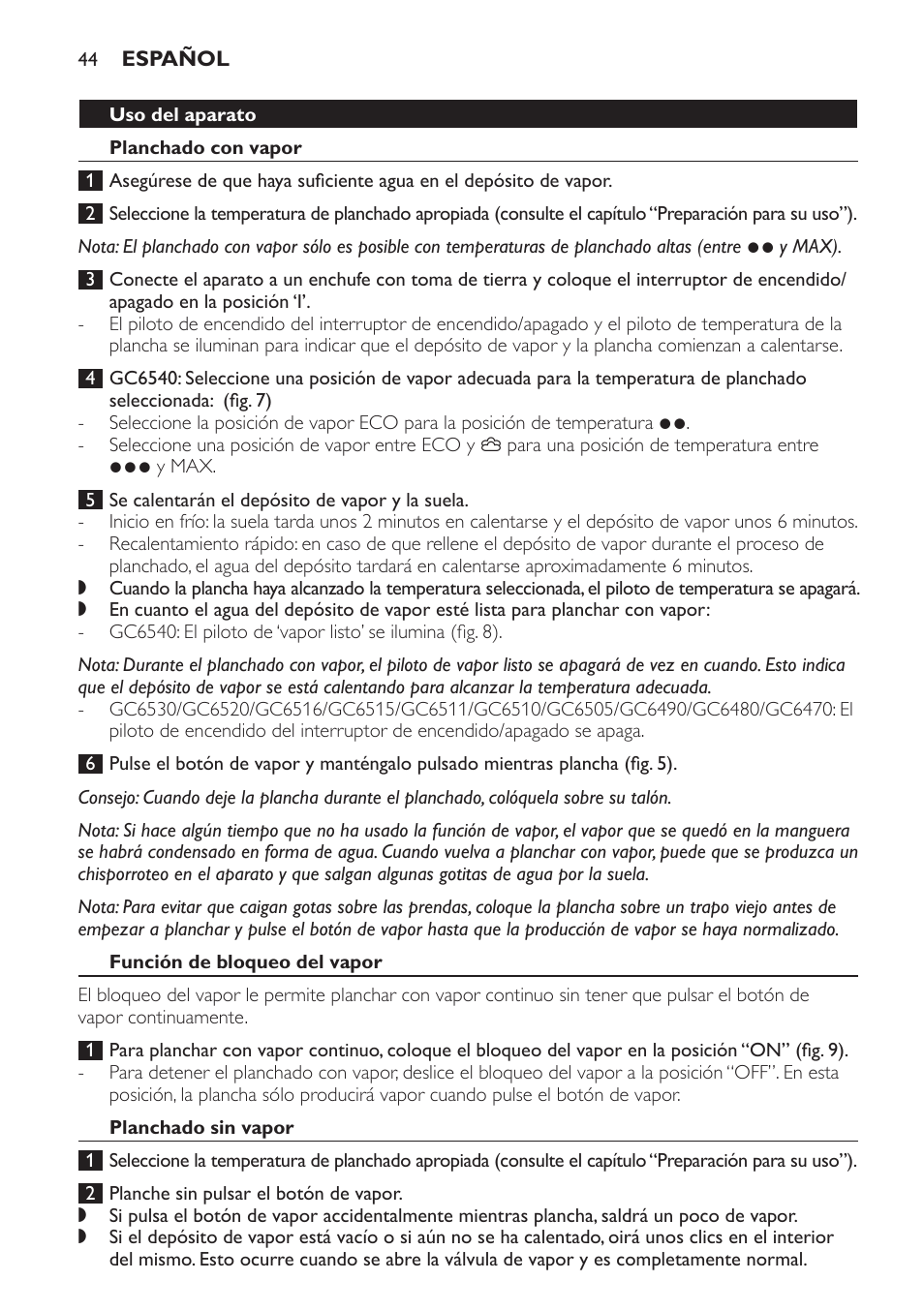 Philips Centrale vapeur haute pression User Manual | Page 44 / 120