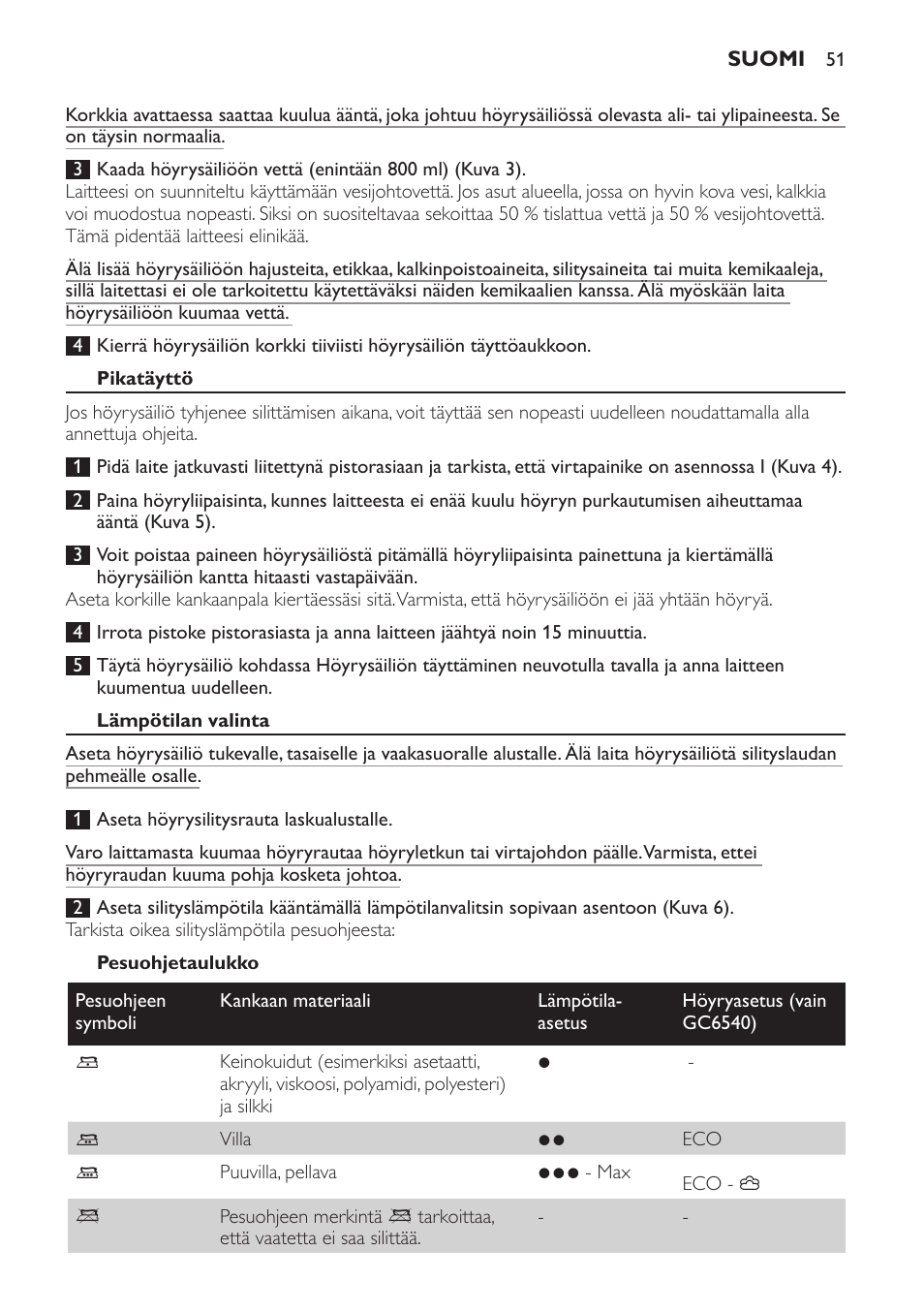 Philips Centrale vapeur haute pression User Manual | Page 51 / 120