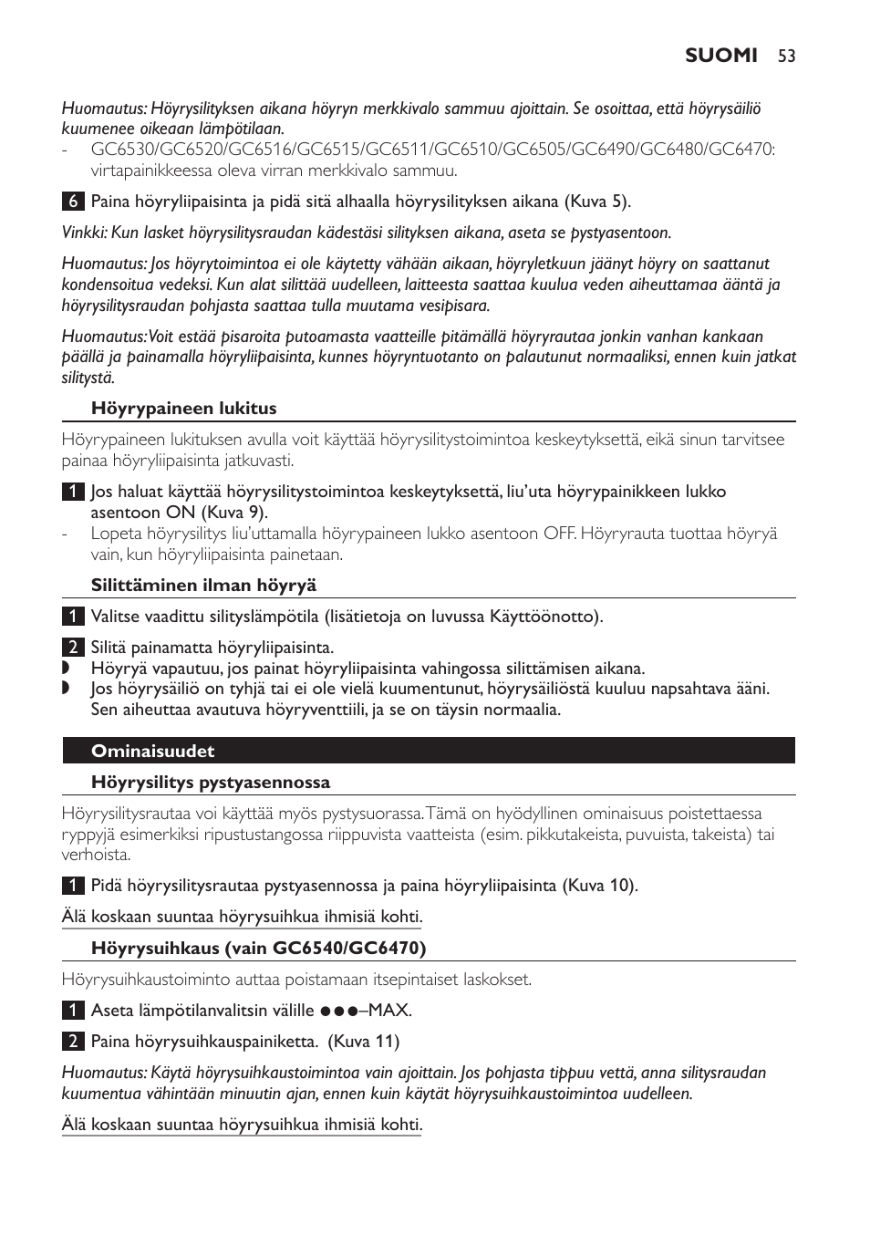 Philips Centrale vapeur haute pression User Manual | Page 53 / 120