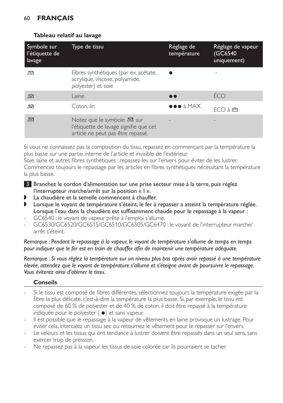 Philips Centrale vapeur haute pression User Manual | Page 60 / 120