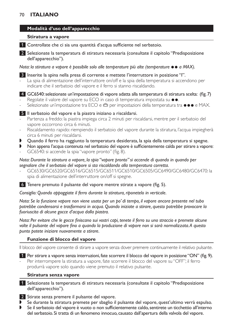 Philips Centrale vapeur haute pression User Manual | Page 70 / 120