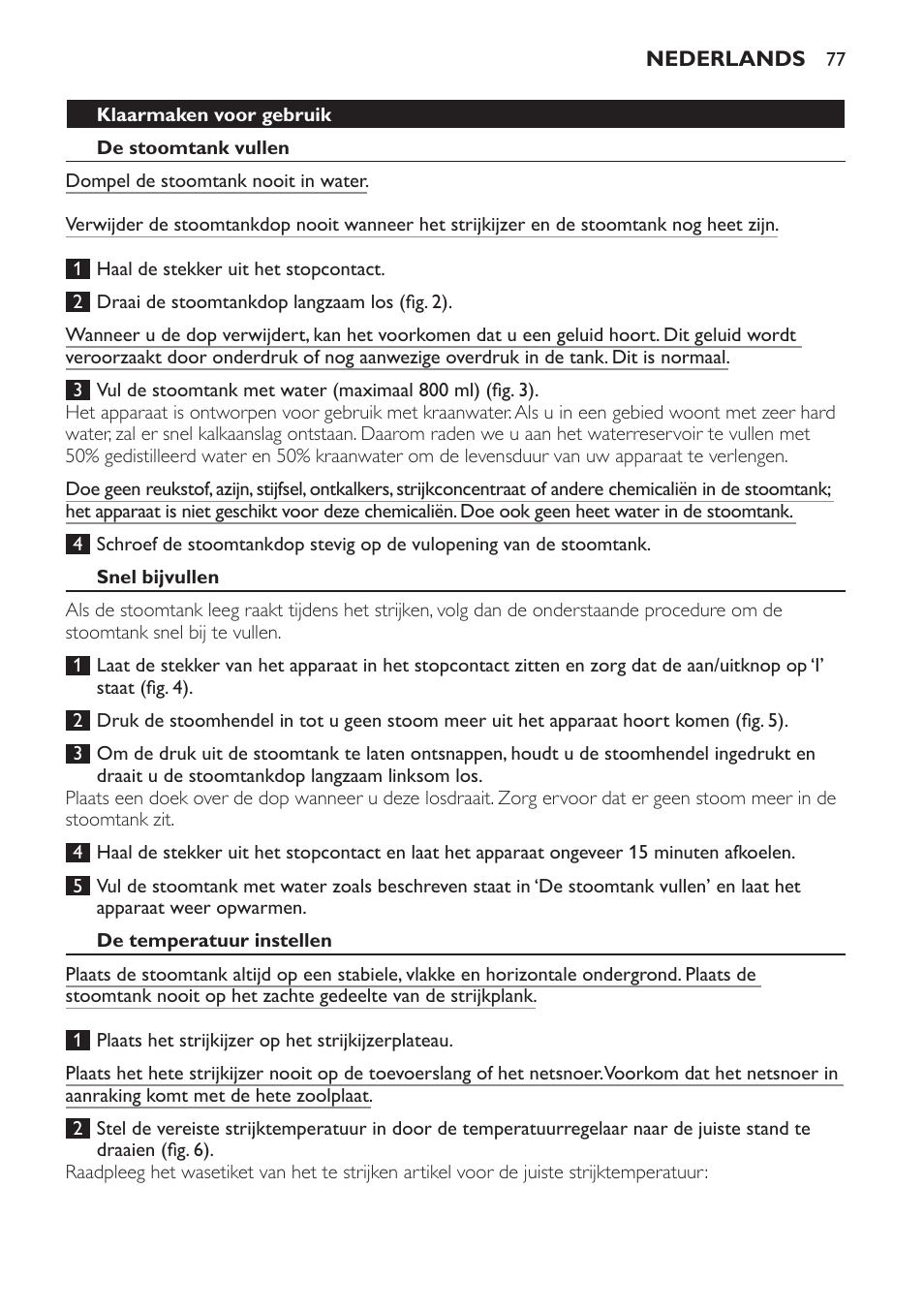 Philips Centrale vapeur haute pression User Manual | Page 77 / 120