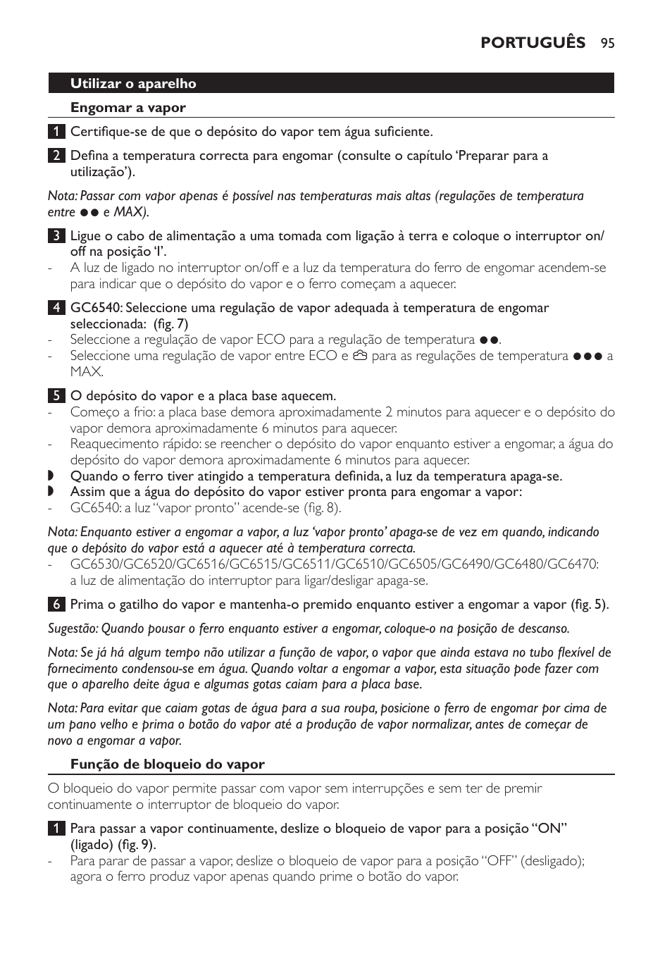 Philips Centrale vapeur haute pression User Manual | Page 95 / 120