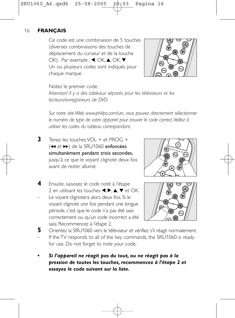 Philips Télécommande universelle User Manual | Page 15 / 111