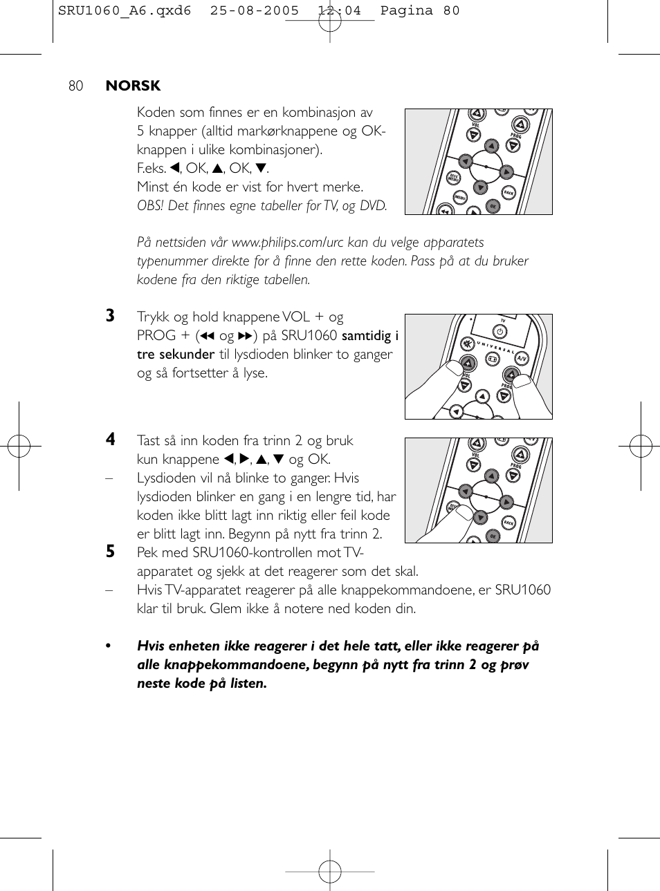 Philips Télécommande universelle User Manual | Page 79 / 111