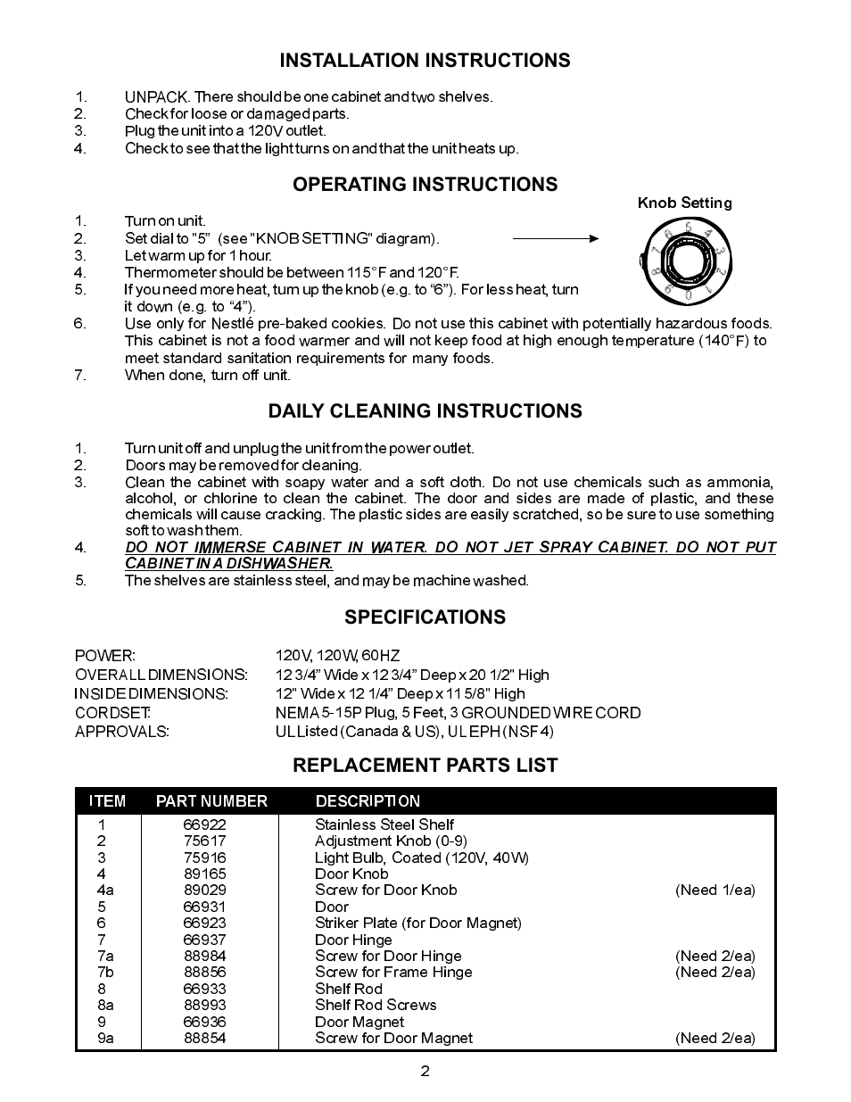 APW DWC13-N User Manual | Page 2 / 4