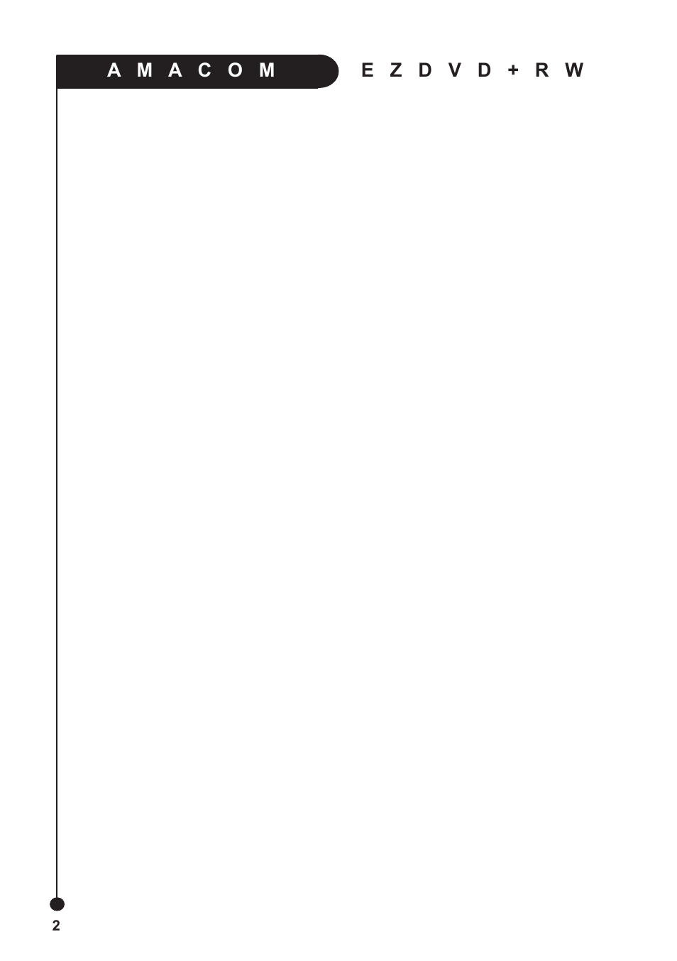 Amacom Technologies EZDVD+RW User Manual | Page 2 / 20