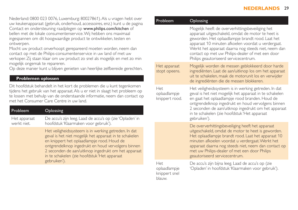 Гарантия и обслуживание | Philips Robust Collection Mixeur plongeant User Manual | Page 29 / 32
