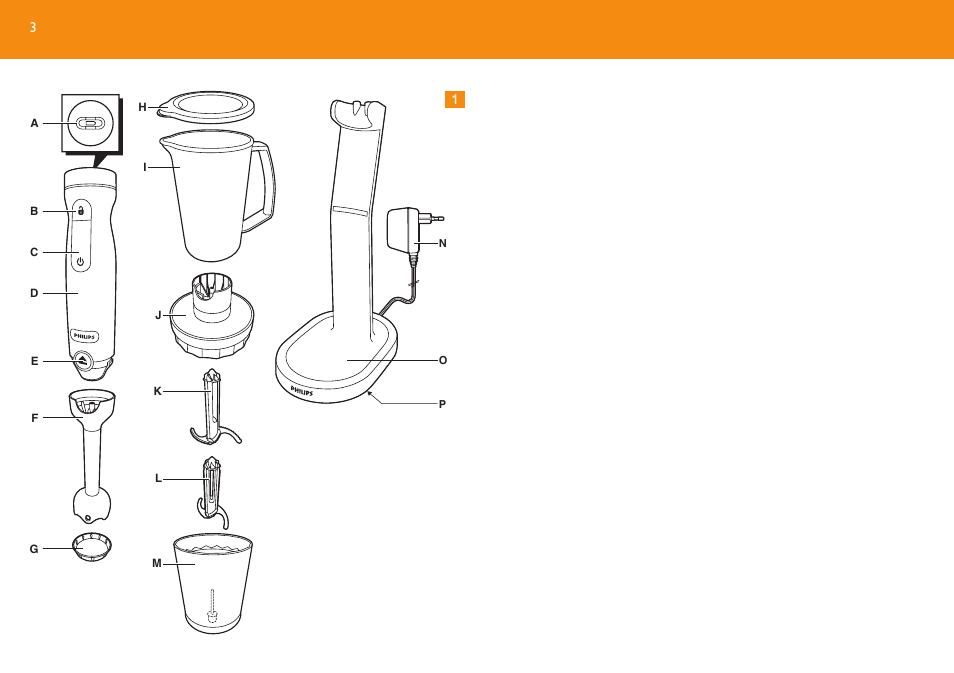 Philips Robust Collection Mixeur plongeant User Manual | Page 3 / 32