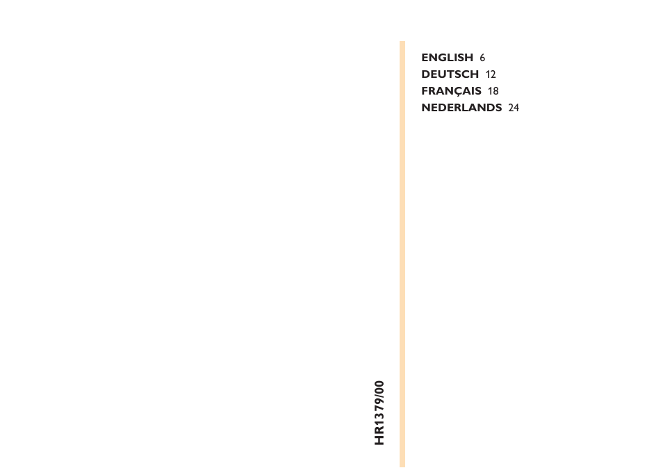 Philips Robust Collection Mixeur plongeant User Manual | Page 5 / 32